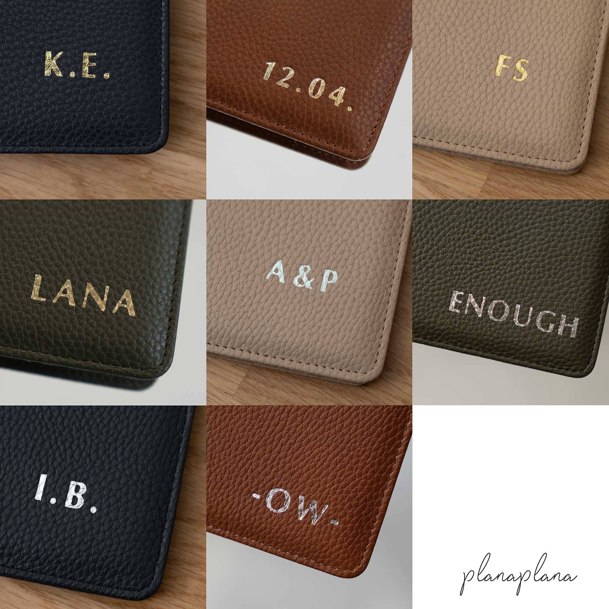 Buchhülle mit horizontaler Prägung