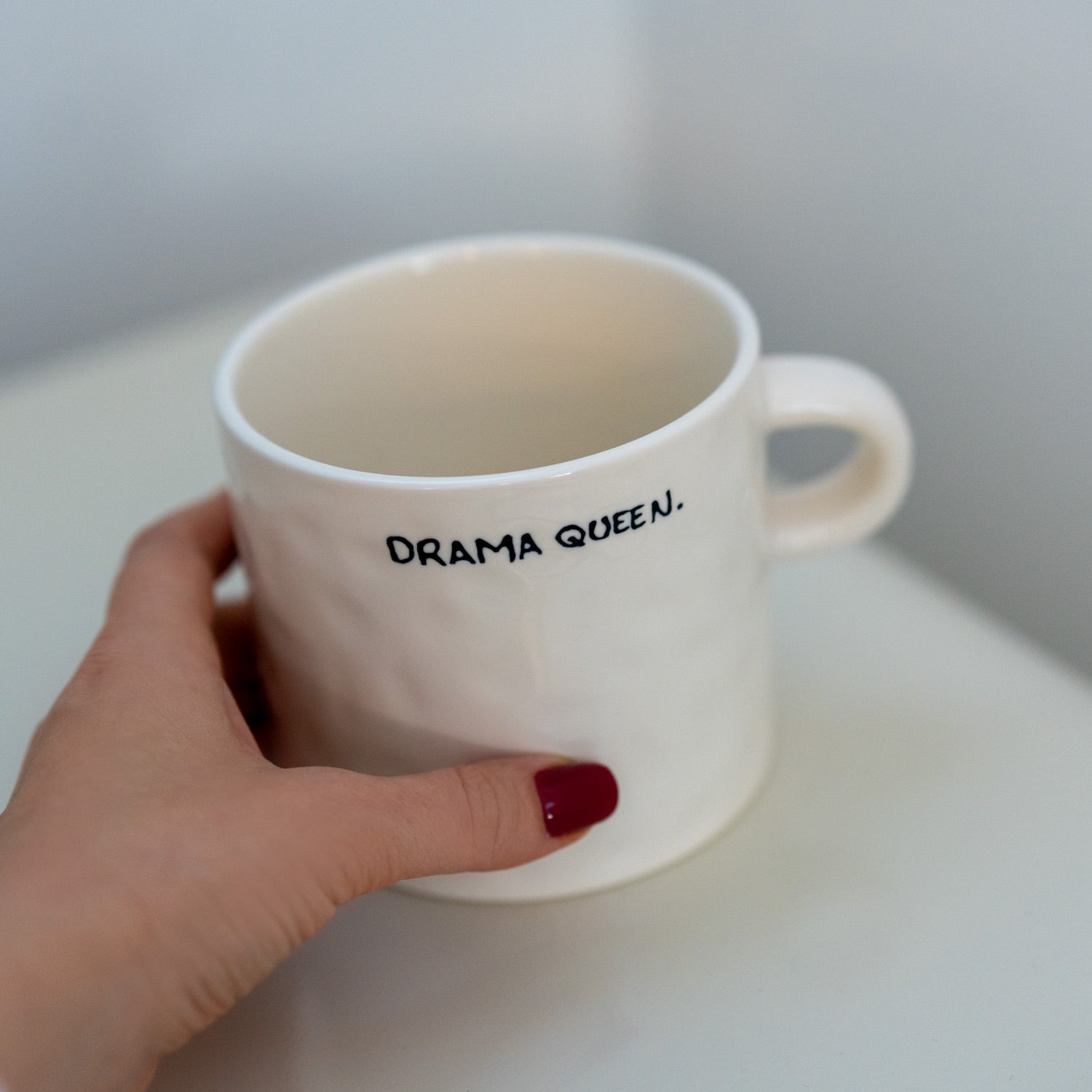Große Keramik-Tasse (400 ml) - handbemalt