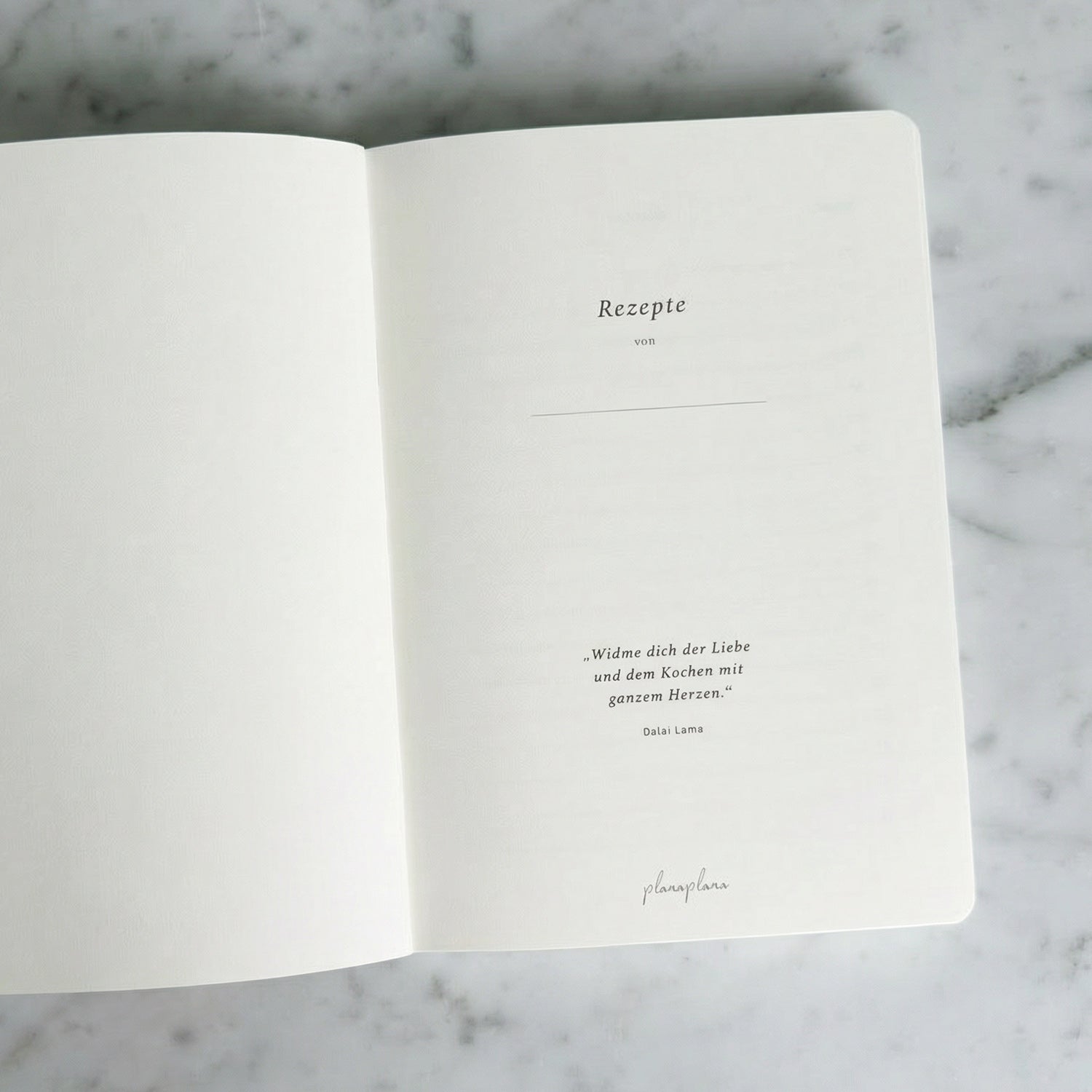 Rezeptbuch zum Ausfüllen