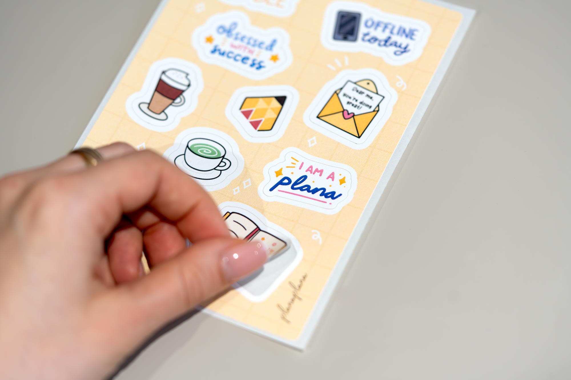 Stickerbogen im Set "Plan(a)" (A6)