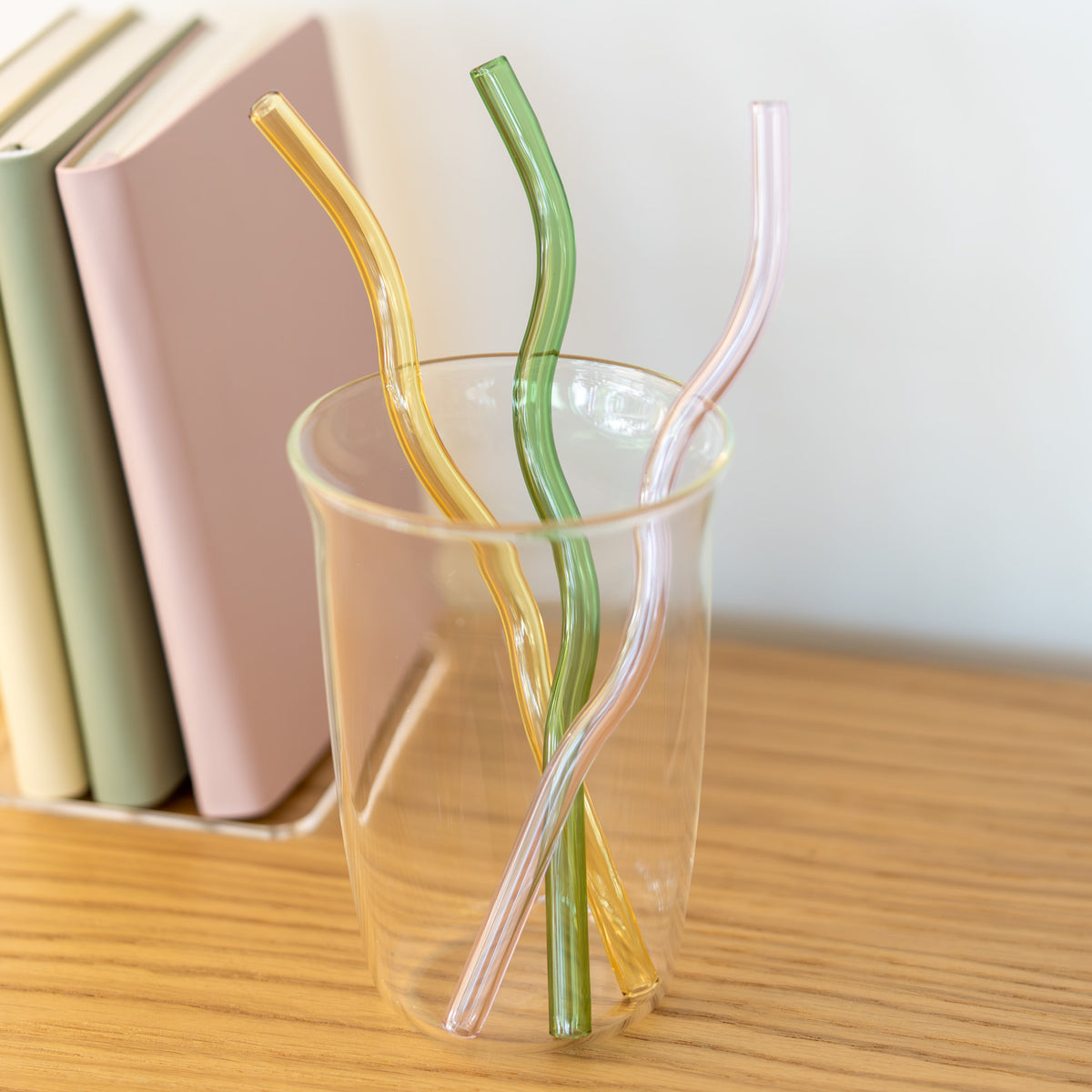 Glas-Strohhalme »Wavy« (3er-Set)