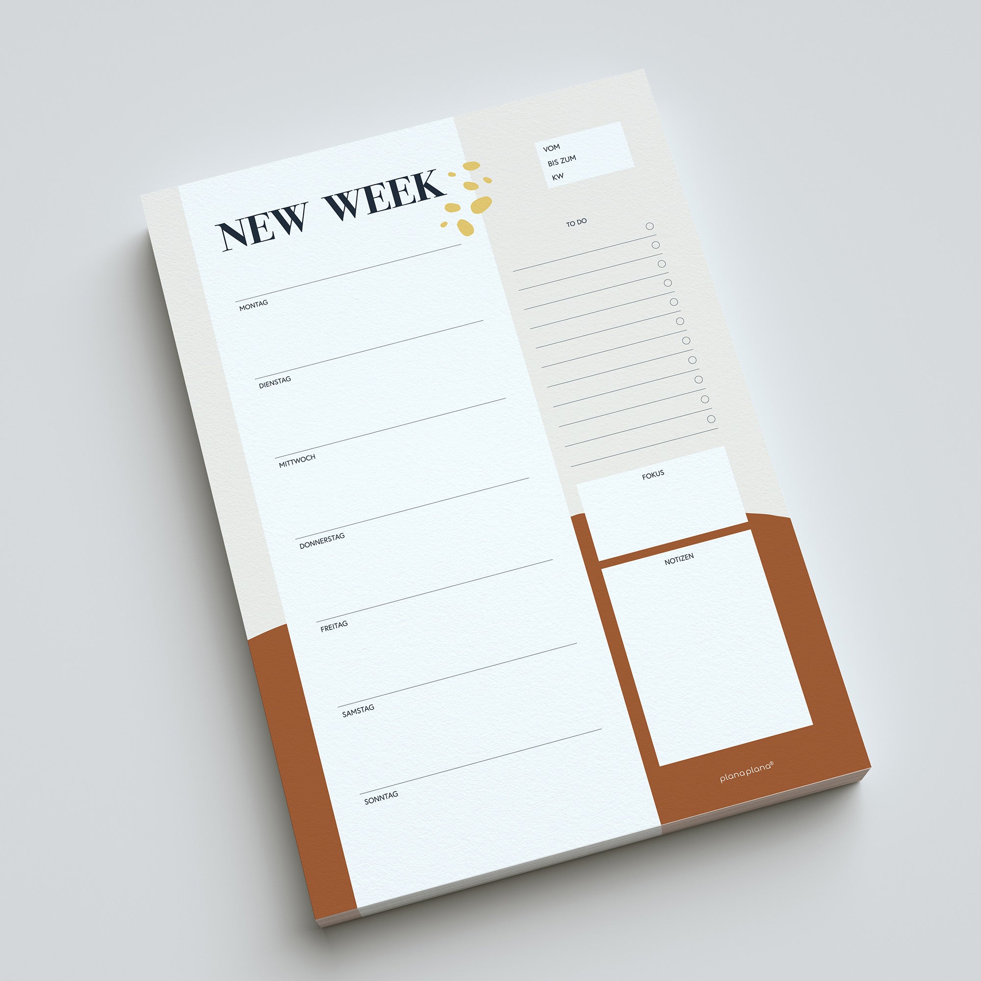 Wochenplaner (Block in A4)
