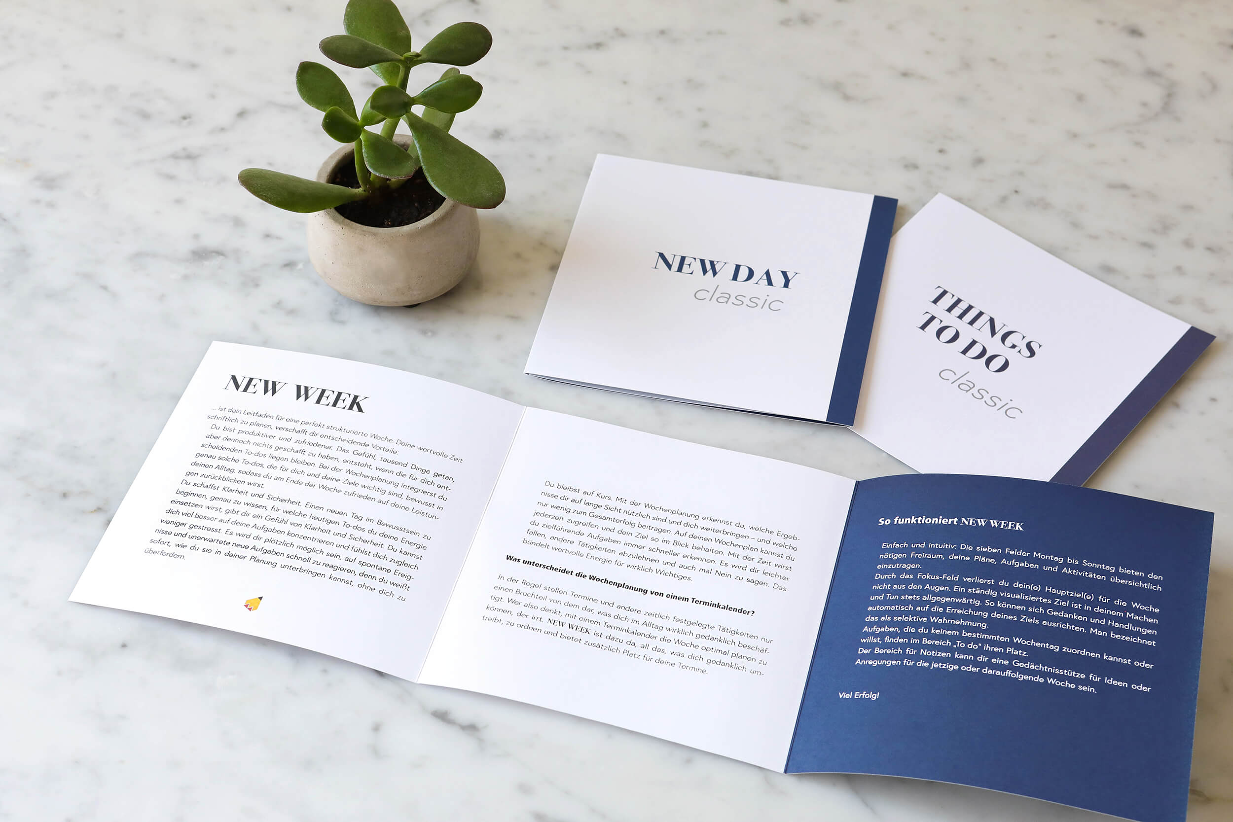 3er-Set: Wochenplaner + Tagesplaner + To-do-Liste