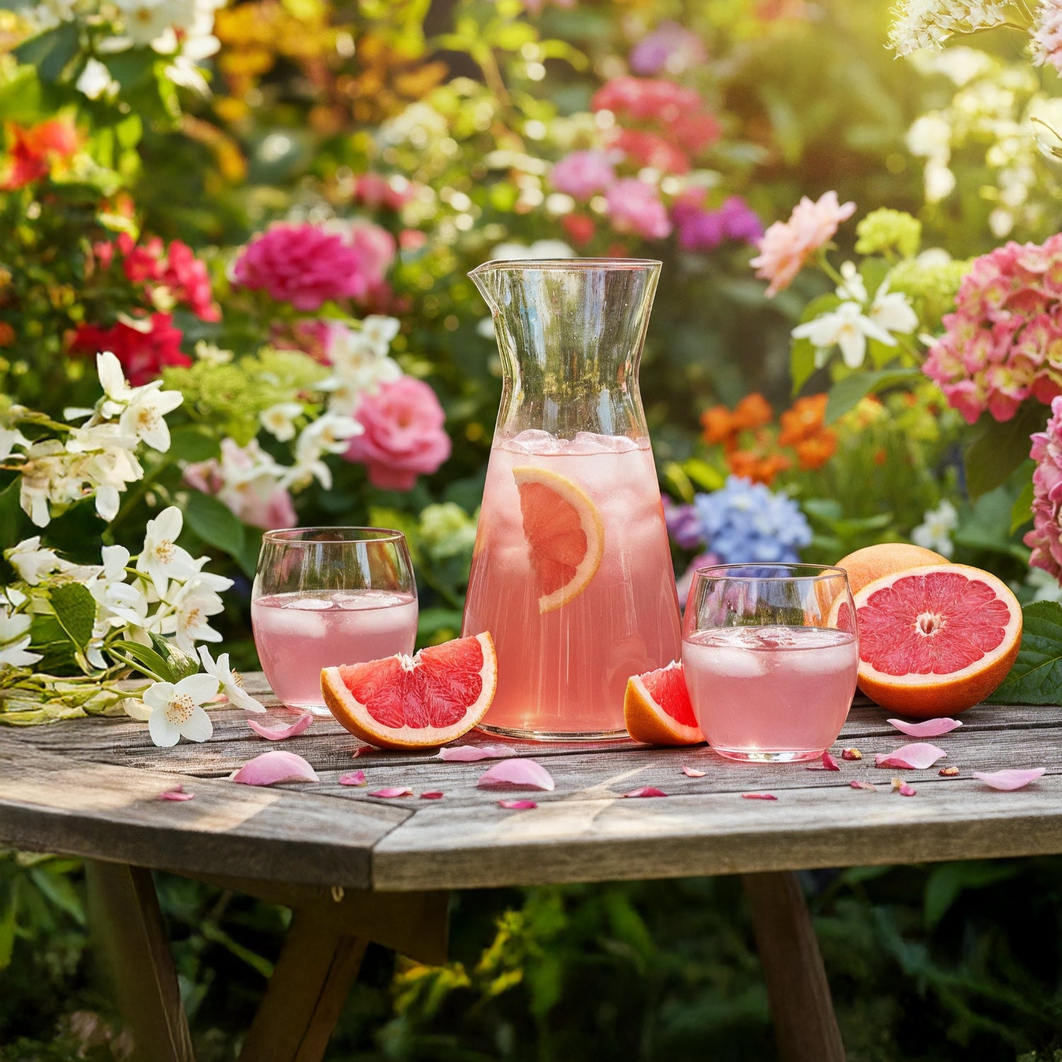 Cold Brew Früchtetee »Pink Grapy Tea«  (spritzig & erfrischend)