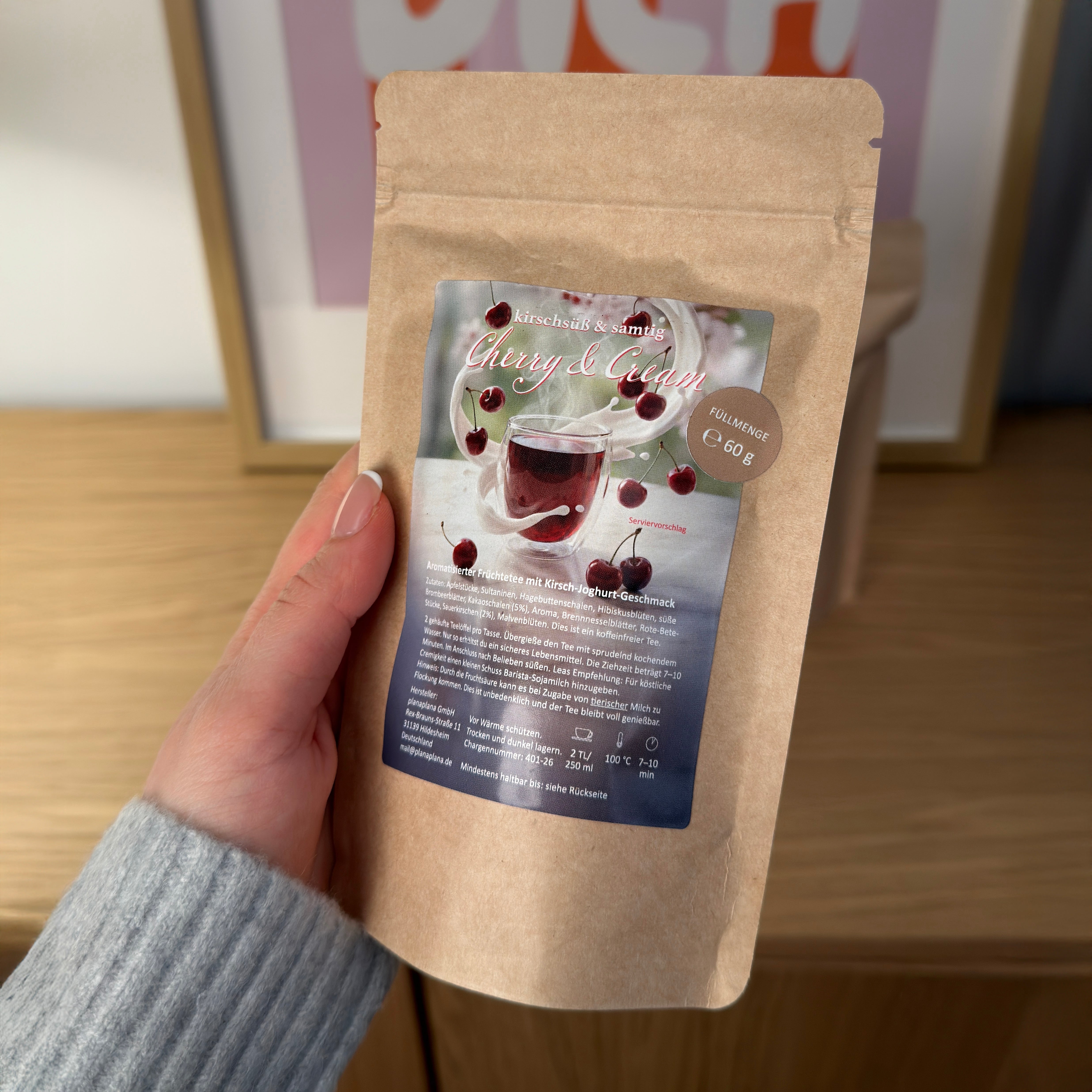 Früchtetee »Cherry & Cream«  (kirschsüß & samtig)