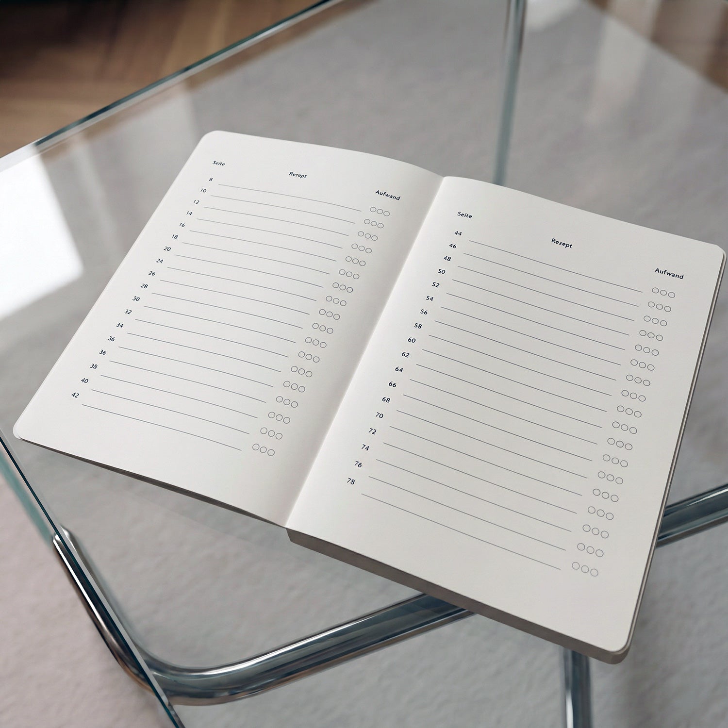 Rezeptbuch zum Ausfüllen