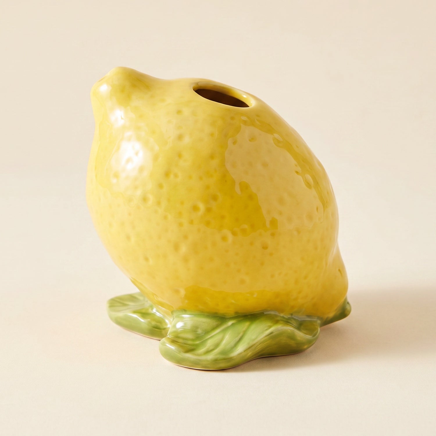 Handbemalte Steingut-Vase »Lemon«