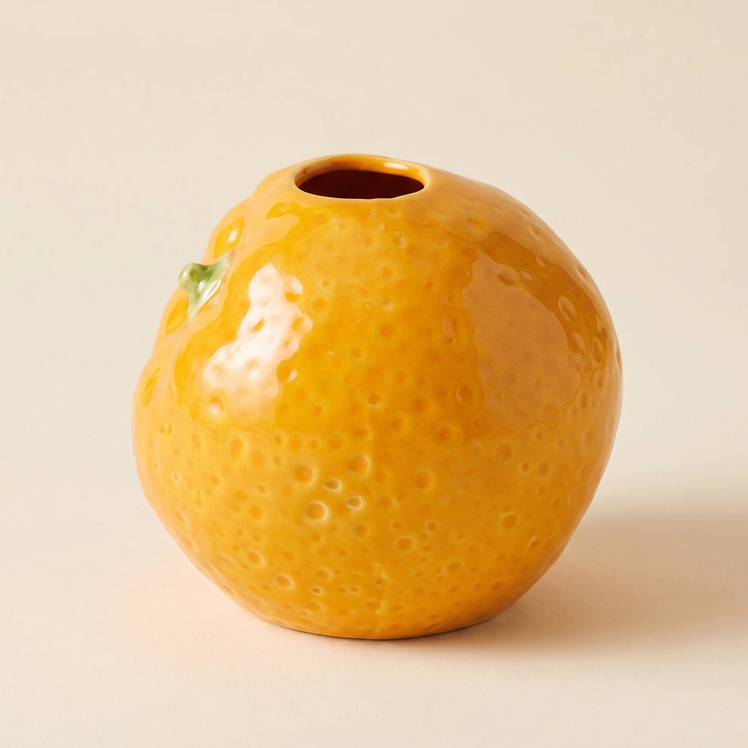 Handbemalte Steingut-Vase »Orange«