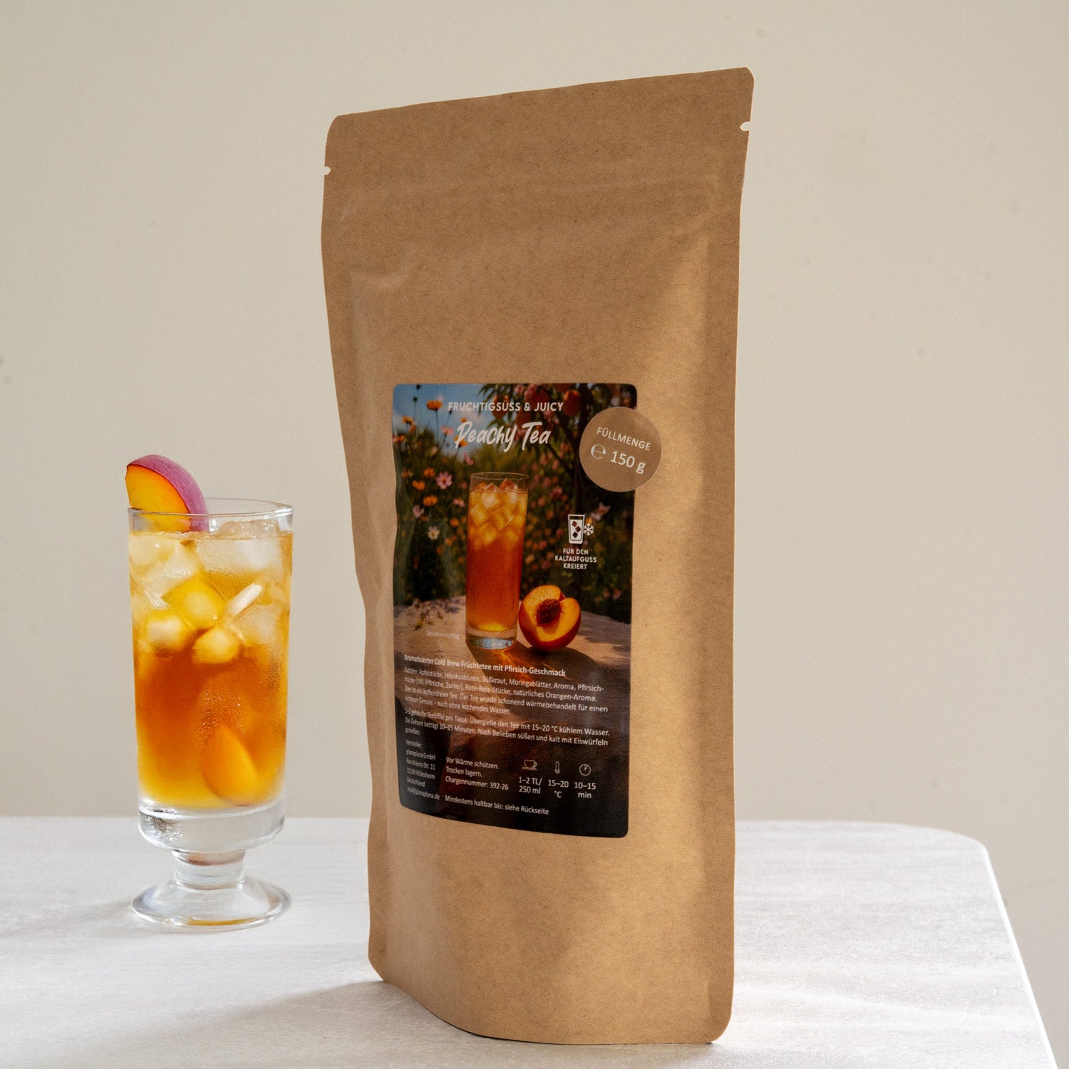 Cold Brew Früchtetee »Peachy Tea«  (fruchtigsüß & juicy)